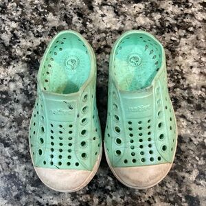 Native Green and White Water Shoes with Ventilation